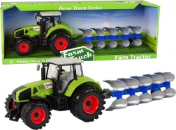 Traktor z pługiem na napęd cierny