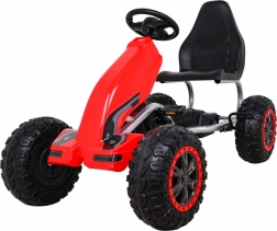 Duży dziecięcy gokart na pedały Czerwony