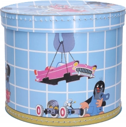 Okrągłe pudełko z Krecikiem