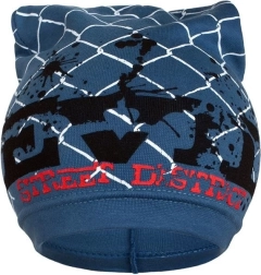 Wiosenna czapka dziecięca New Baby niebieska 104 (3–4 lata)