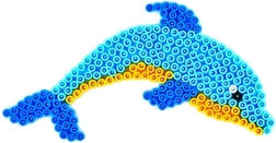 Podkładka do zaprasowywania delfin do koralików 5 mm