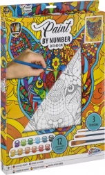 Grafix malowanie po numerach – tygr, płótno na ramie 30 × 40 cm