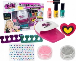 zestaw do stylizacji paznokci z suszarką LED