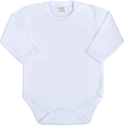 Dziecięce body rozpinane na całej długości z długim rękawem New Baby Classic białe 62
