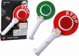 Dziecięcy policyjny lizak dwustronny ze światłami stop/jedź