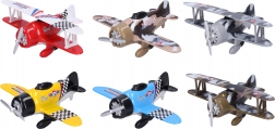 Metalowy samolot z napędem typu pull-back 12 × 15,5 cm