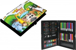 Kuferek plastyczny ZOO – 67 elementów