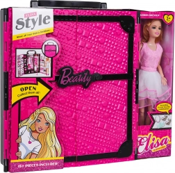 Mega zestaw garderoba z lalką