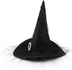 dziecięcy czarodziejski kapelusz ze srebrną klamrą