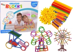 Zestaw konstrukcyjny z patyczków i słomek