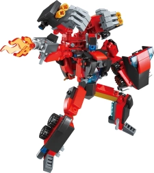 qman iron fist commander – transformujący się robot i pojazd bojowy, 333 elementy