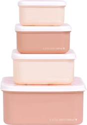 Zestaw czterech pojemników śniadaniowych A Little Lovely Company – Motylki