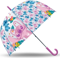 Przezroczysty manualny parasol 19" STITCH dla dzieci