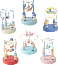 Klasyczna światowa drewniana zabawka pleciony labirynt dla dzieci