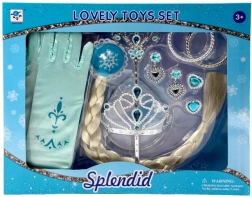 Plejo zestaw biżuterii dla księżniczki z długim warkoczem