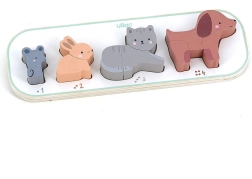 Układanka wkładana Uczę się liczyć zwierzątka Vilac Sarah Betz