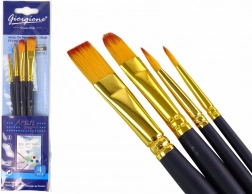 Zestaw pędzli dla artystów 4 kształty