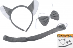 Karnawałowy zestaw wilk dla dzieci