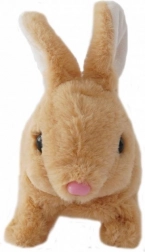 Beżowy króliczek na baterie