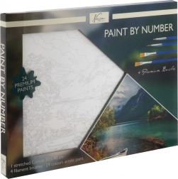 malowanie po numerach na płótnie pejzaż 30 × 40 cm