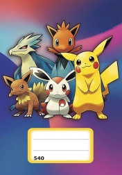 Zeszyt A5 bez liniatury z postaciami animowanymi