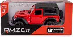 Model auta JEEP Wrangler Rubicon 2021 soft top 1:35 – czerwony