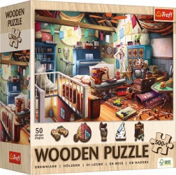 Trefl drewniane puzzle Skarby ze strychu 501 elementów