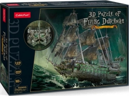 Świecące puzzle 3D żaglowiec Latający Holender 360 elementów