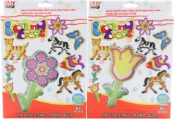 Koraliki do zaprasowywania z szablonem kwiatuszka