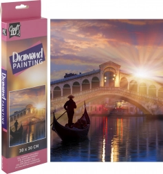 Malowanie diamentowe GRAFIX Most Ponte di Rialto 30 × 30 cm