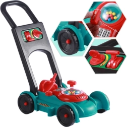 Dziecięca kosiarka do trawy z kaskiem i kanistrem WOOPIE