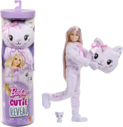 Barbie Cutie Reveal fioletowy kociak – słodka kokarda