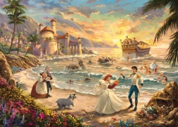 Puzzle Disney: Mała syrenka - Uroczystość miłości 1000 elementów