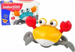 Interaktywny ruchomy krab z melodiami pomarańczowy