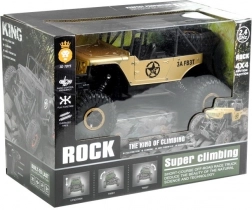 Zdalnie sterowany samochód Jeep R/C 1:18 złoty