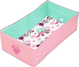 Bright Starts składana wanienka turystyczna Minnie Mouse TuckAway dla dzieci od 12 miesięcy