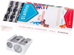 Metalowa temperówka z dwiema ostrzami