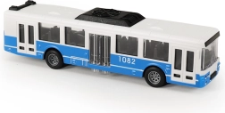Niebieski autobus komunikacji miejskiej z otwieranymi drzwiami 16 cm
