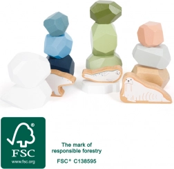 Drewniane kamienie do równowagi Arctic