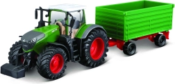 traktor z przyczepą fendt 1050 bburago farm 10 cm