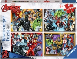 Ravensburger puzzle Marvel: Avengers 4x100 elementów
