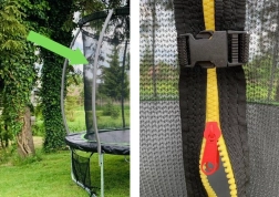 Wewnętrzna siatka ochronna do trampoliny 8 ft różowa