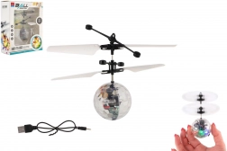 Latająca kula helikopterowa z diodami LED i sterowaniem dłonią