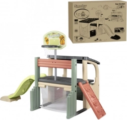 Smoby dziecięce centrum zabawy ze zjeżdżalnią i koszem