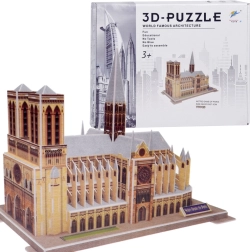 3D puzzle katedra Notre‑Dame, 77 elementów