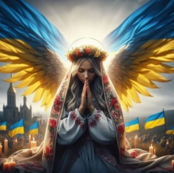 Diamentowe Malowanie Ukraiński Anioł 30x40 cm