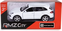 Metalowy model RMZ City Porsche Cayenne 1:32 biały z napędem pull-back