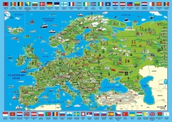 SCHMIDT puzzle ilustrowana mapa Europy – 500 elementów