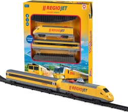 Model pociągu RegioJet ze świetlnymi i dźwiękowymi efektami