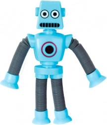 Naciągany teleskopowy robot z przyssawkami